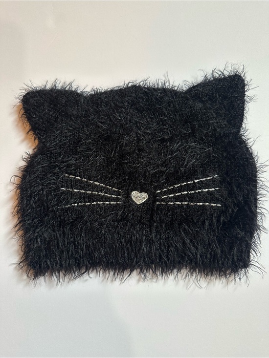 Other - Accsa Black Fuzzy Kitty Hat with Ears Toddler Costume Dress‑Up One‎ Size